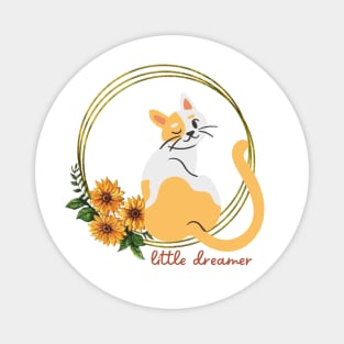 Cat Little Dreamer T-shirt Mug Coffee Mug Apparel Hoodie Sticker Gift Magnet